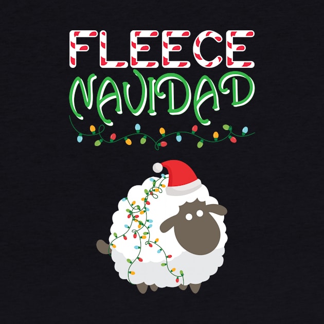 Fleece Navidad Funny Christmas Sheep by GDLife